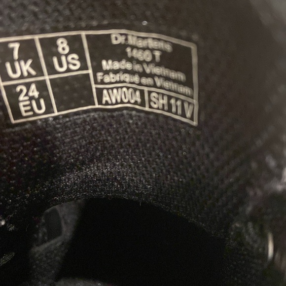 - Dr Martens kids black patent lamper leather size 8 back to school SALE - Picture 9 of 13